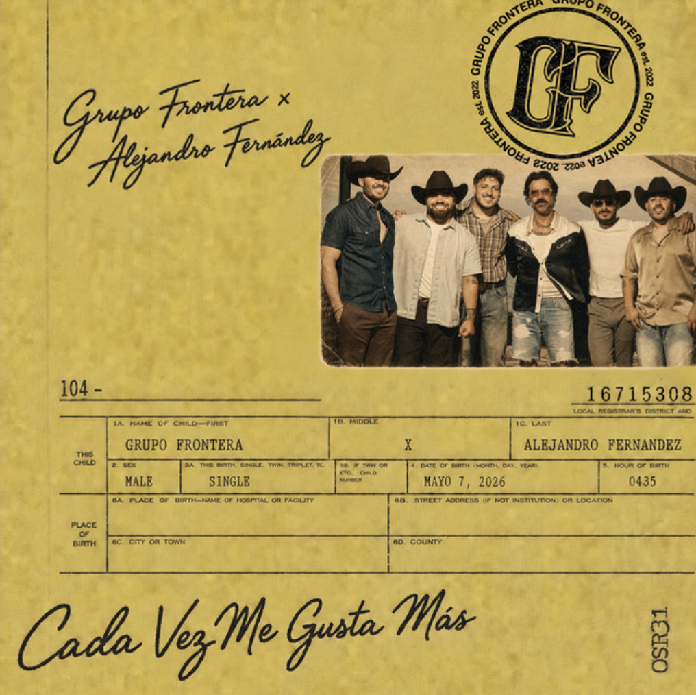 ALEJANDRO FERNÁNDEZ JOINS FORCES WITH GRUPO FRONTERA ON “CADA VEZ ME GUSTA MÁS,” A SINGLE THAT EXPLORES IMPOSSIBLE LOVE