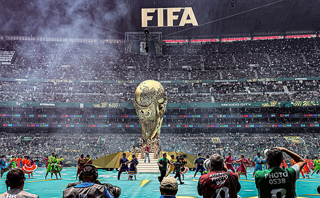 LOS ÁNGELES AZULES AND BELINDA SHINE DURING THE FIFA WORLD CUP 2026™ OPENING CEREMONY IN MEXICO